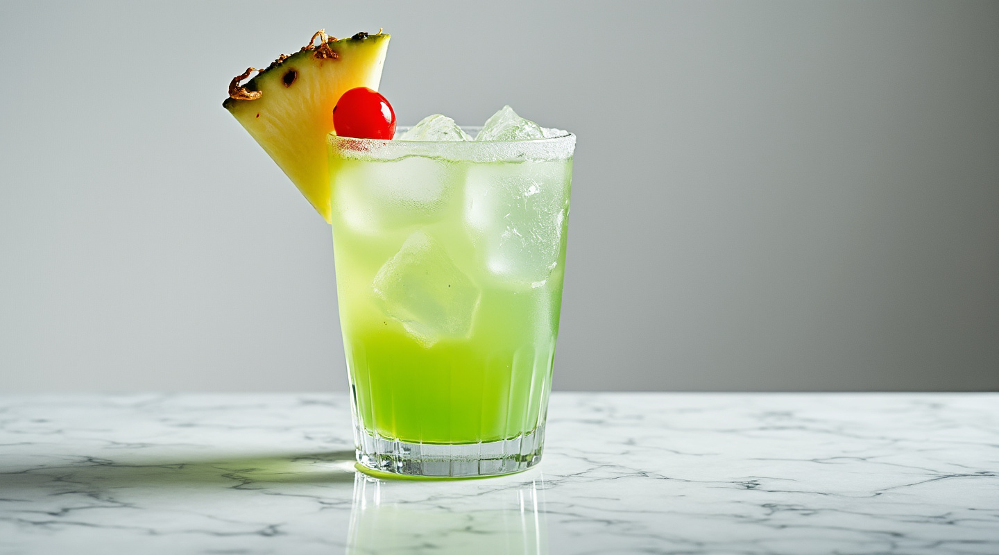 Alien Secretion cocktail in a Collins glass