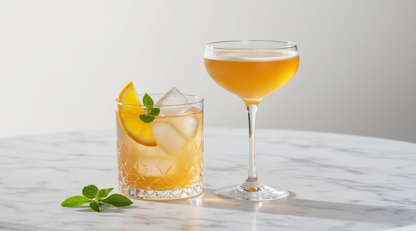 Ding-A-Ling cocktail in a coupe glass