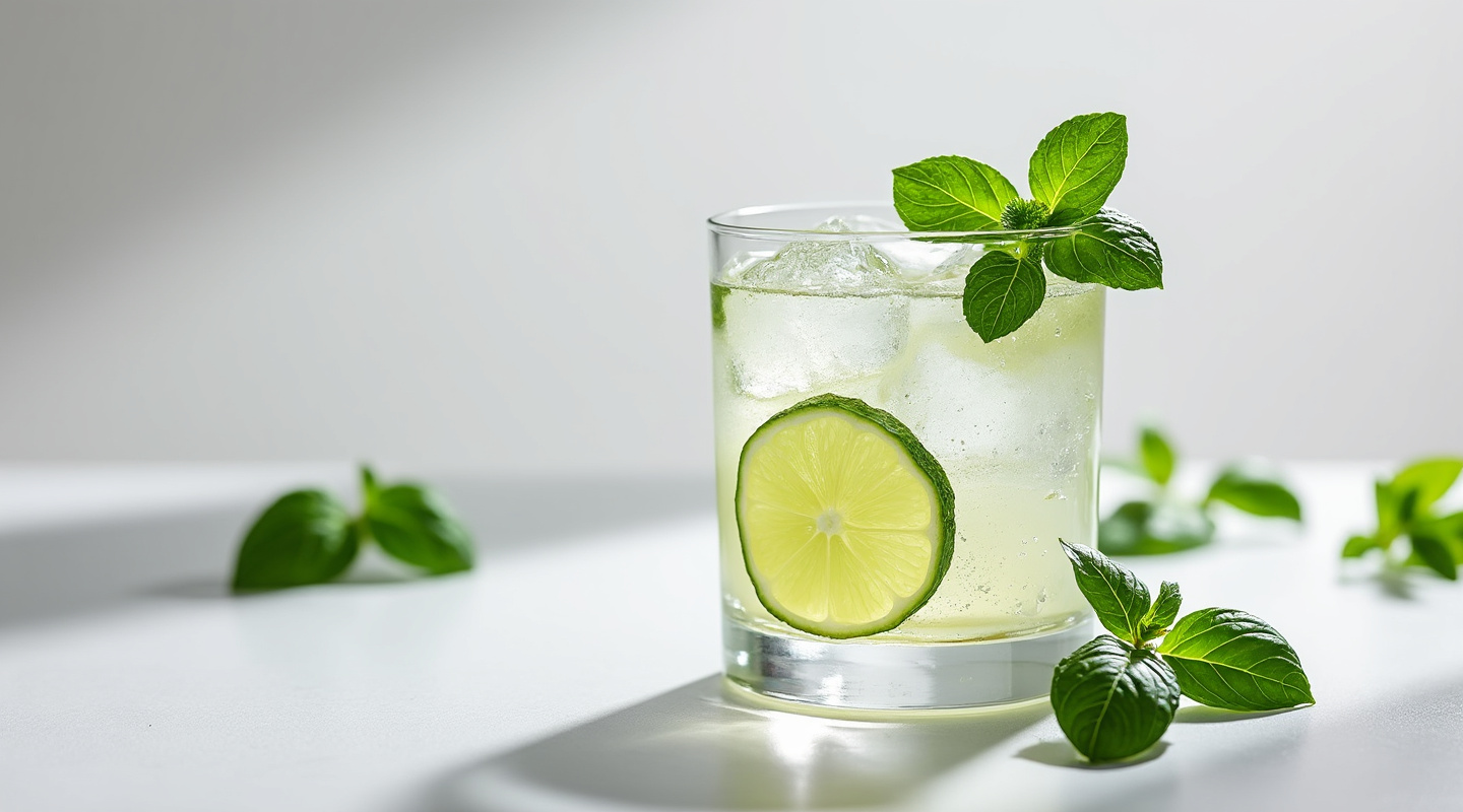 Basil Gimlet Cocktail