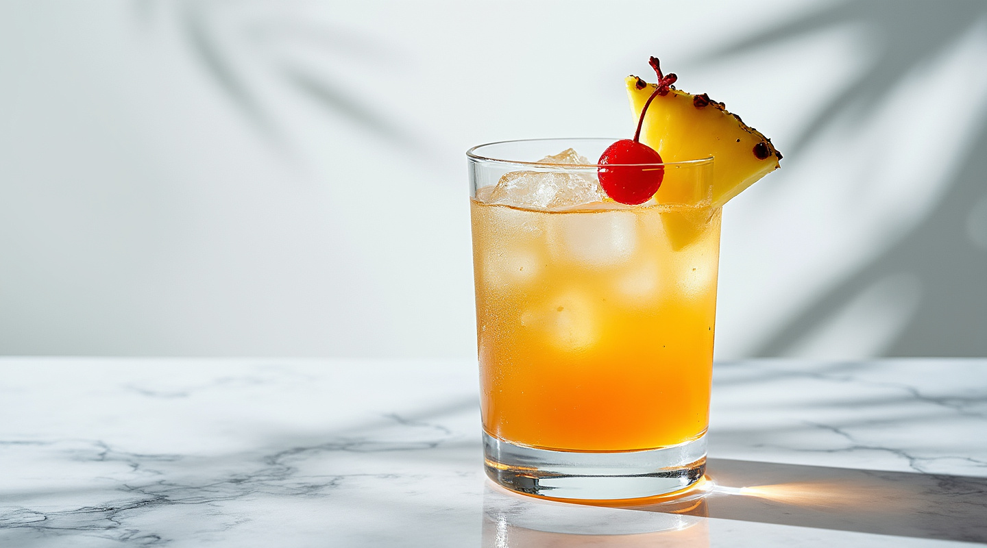 Bermuda Rum Swizzle Cocktail