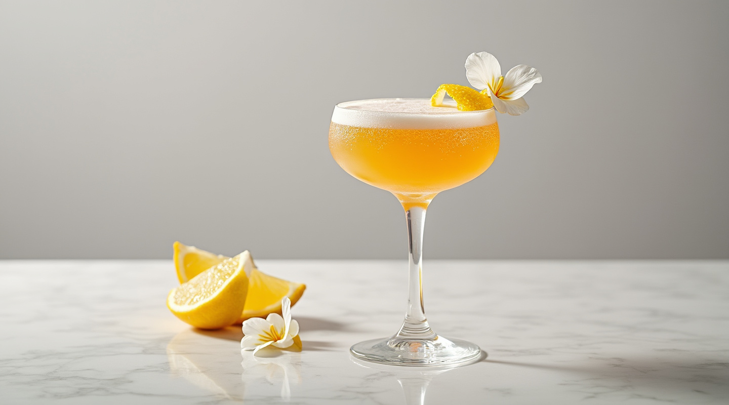 Stardust Cocktail in a Coupe Glass