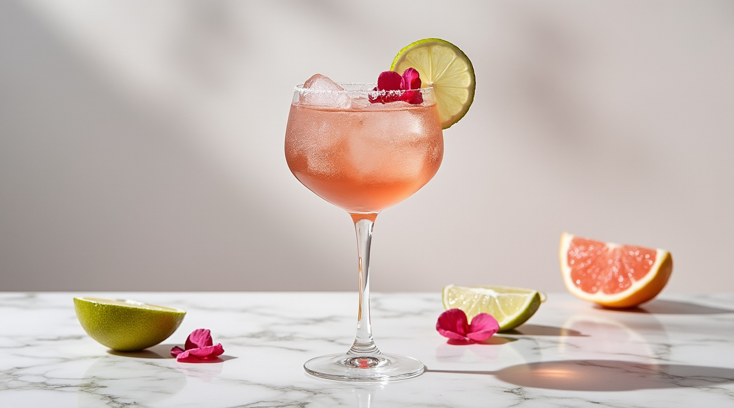 Rose Sour cocktail