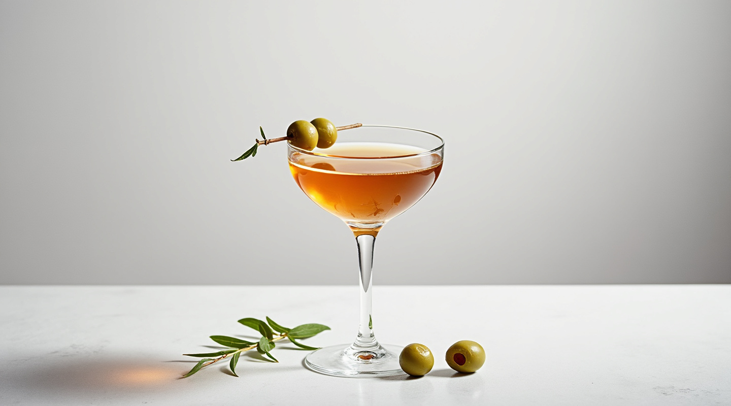 Savoury Whisky Martini Cocktail