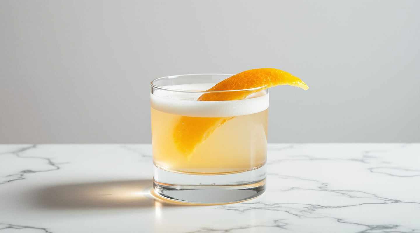 Williams cocktail in a coupe glass