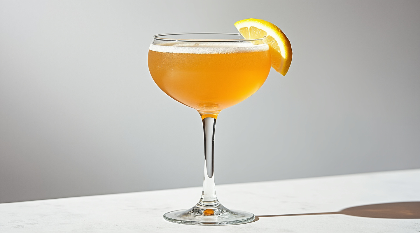 Cantilever cocktail served in a Coupe glass