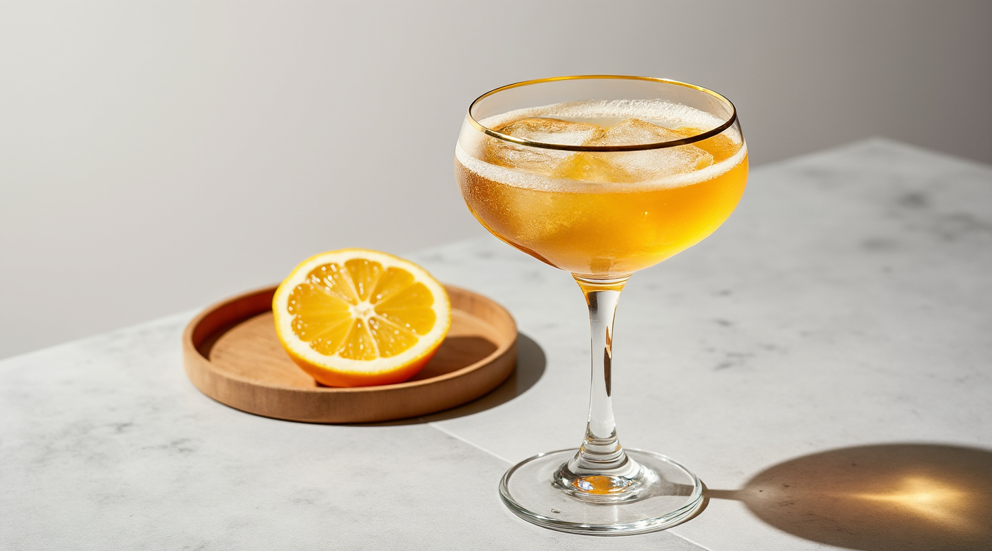A Famous Last Word No. 2 cocktail served in a coupe glass.