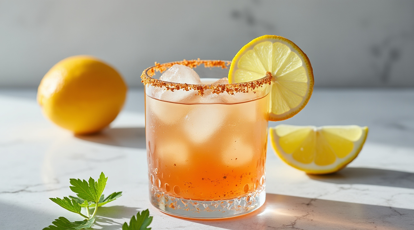 Spicy Margarita with chili and cilantro