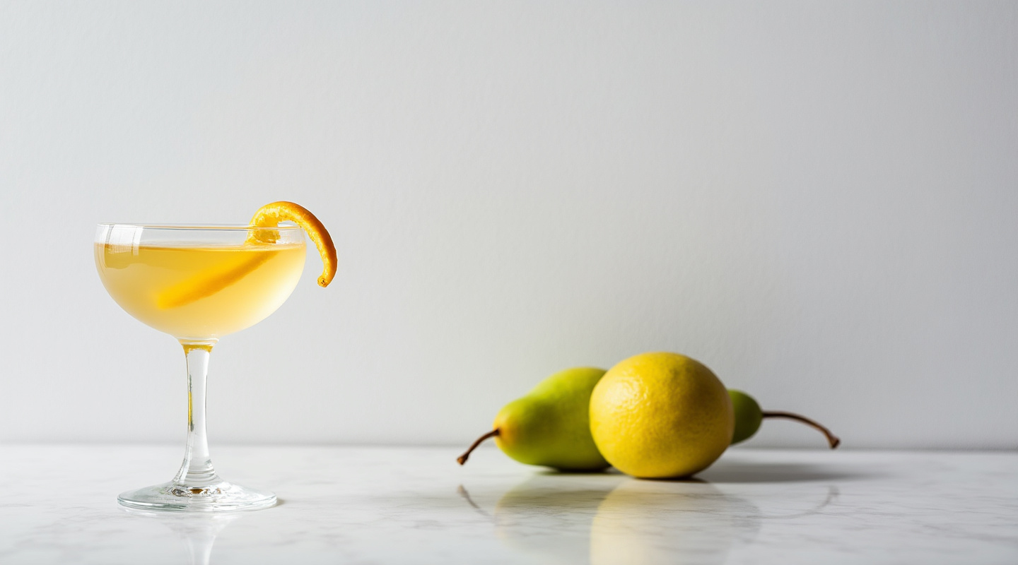 Pear Sidecar Cocktail