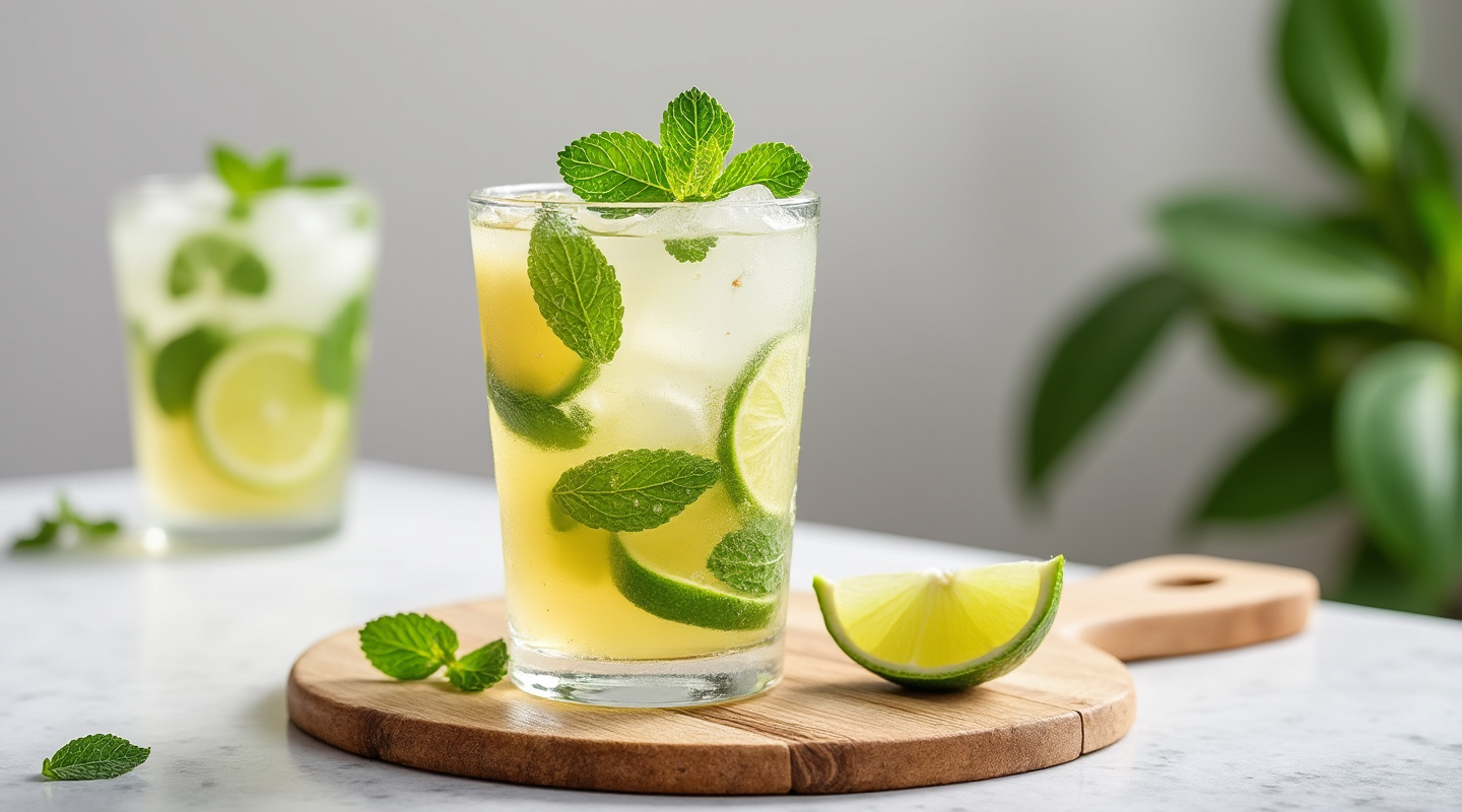 Bajan Mojito in a Collins glass