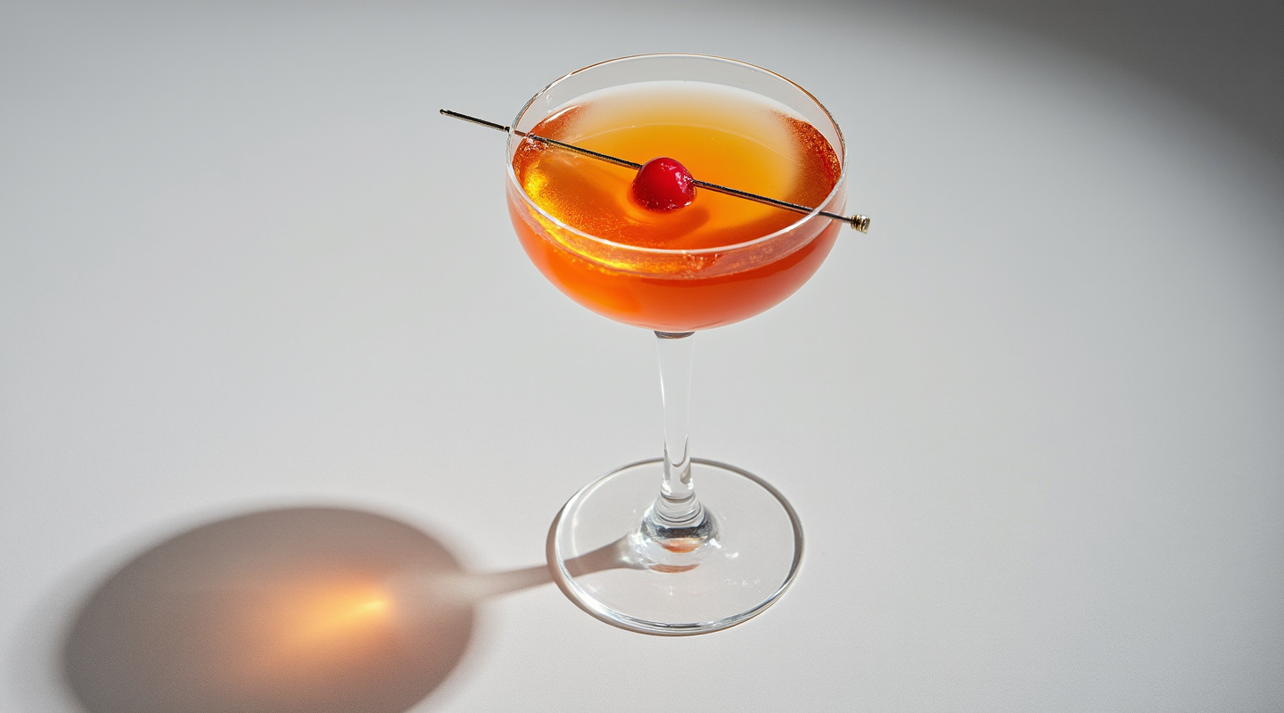 Dempsey cocktail in a Nick & Nora glass