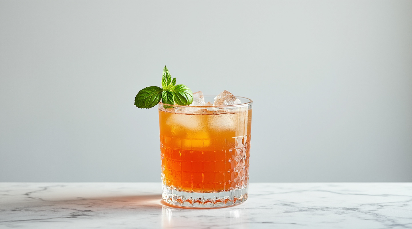 Basil Mary cocktail in a Collins glass