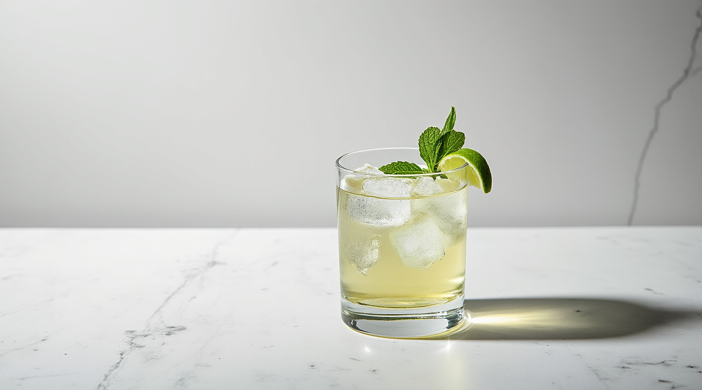 Be-ton cocktail in a Collins glass