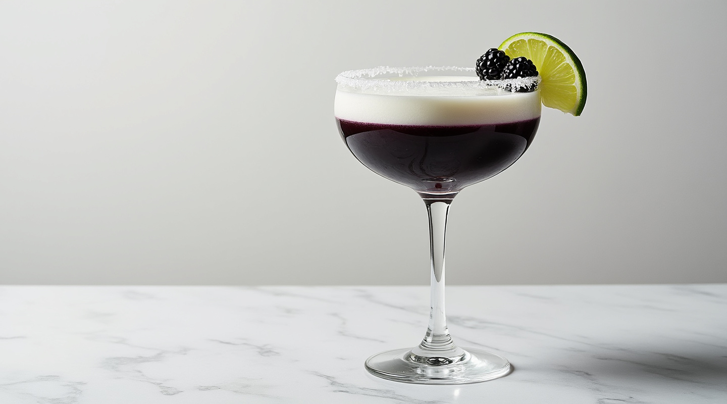 Black & White Daiquiri in a Coupe glass
