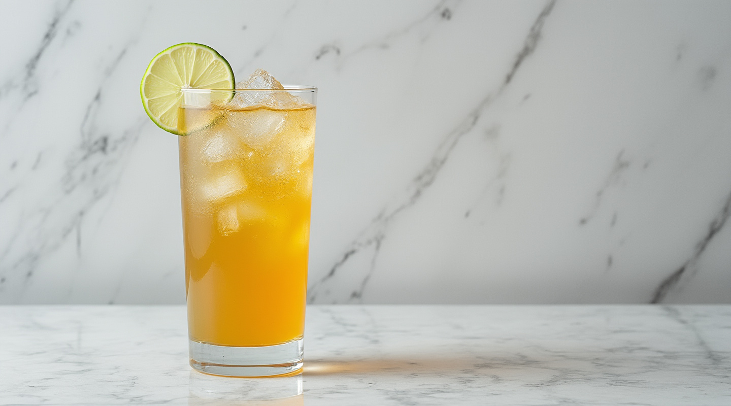 Adelaide Swizzle cocktail in a glass