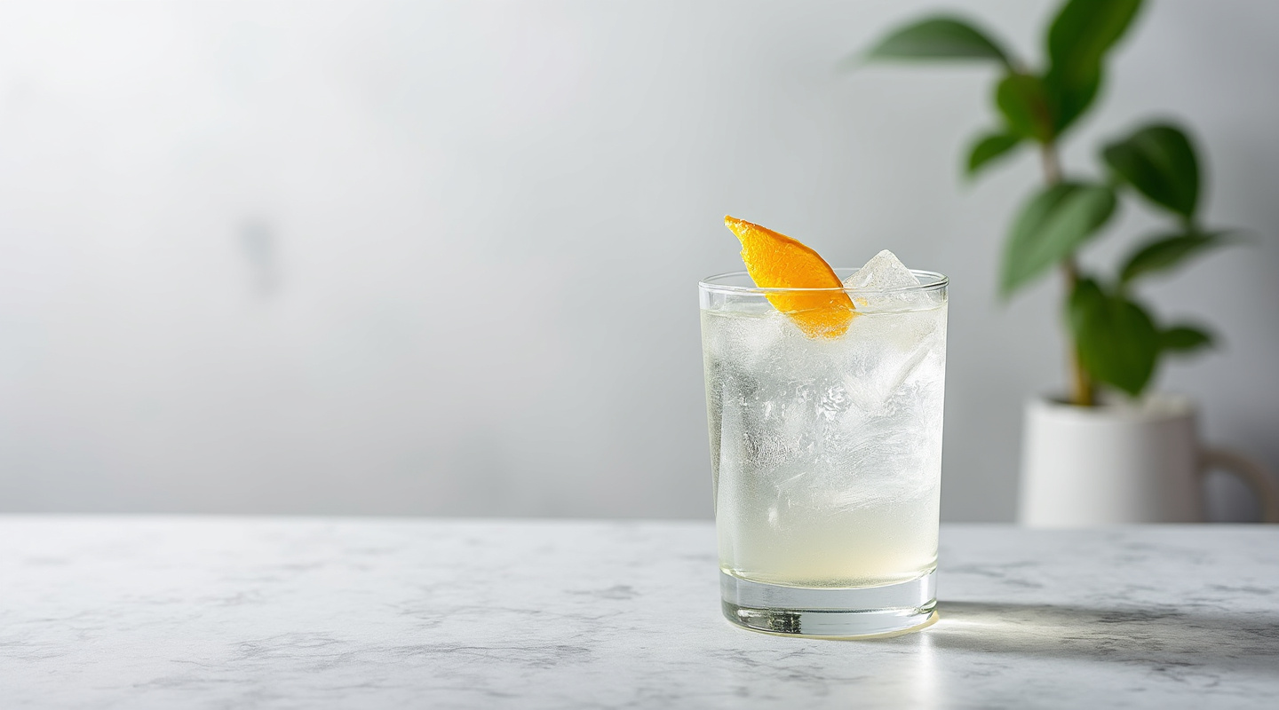Eden cocktail in a glass with ice