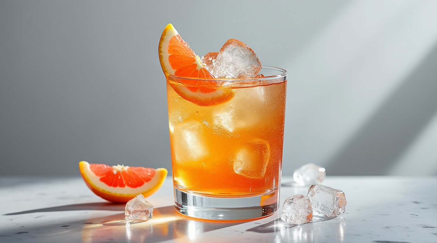 Fancy Drink in a glass with garnish