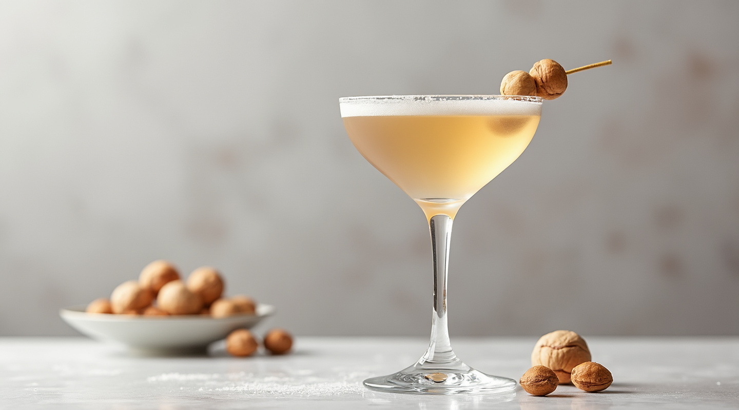 Hazelnut Martini in a chilled glass
