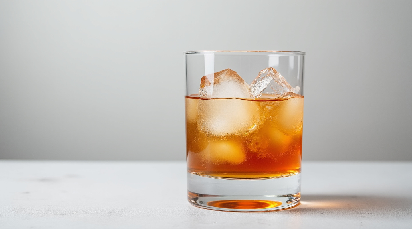 A sophisticated Dr Zeus cocktail served in an Old-fashioned glass