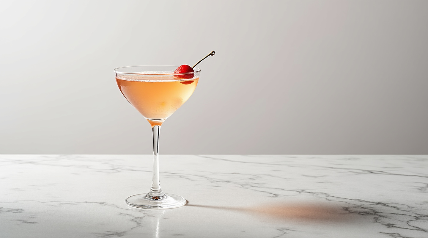 Lychee Martini in a glass