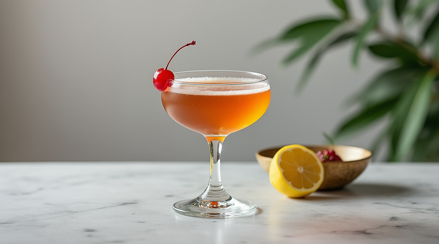 Mexican Manhattan in a Coupe glass