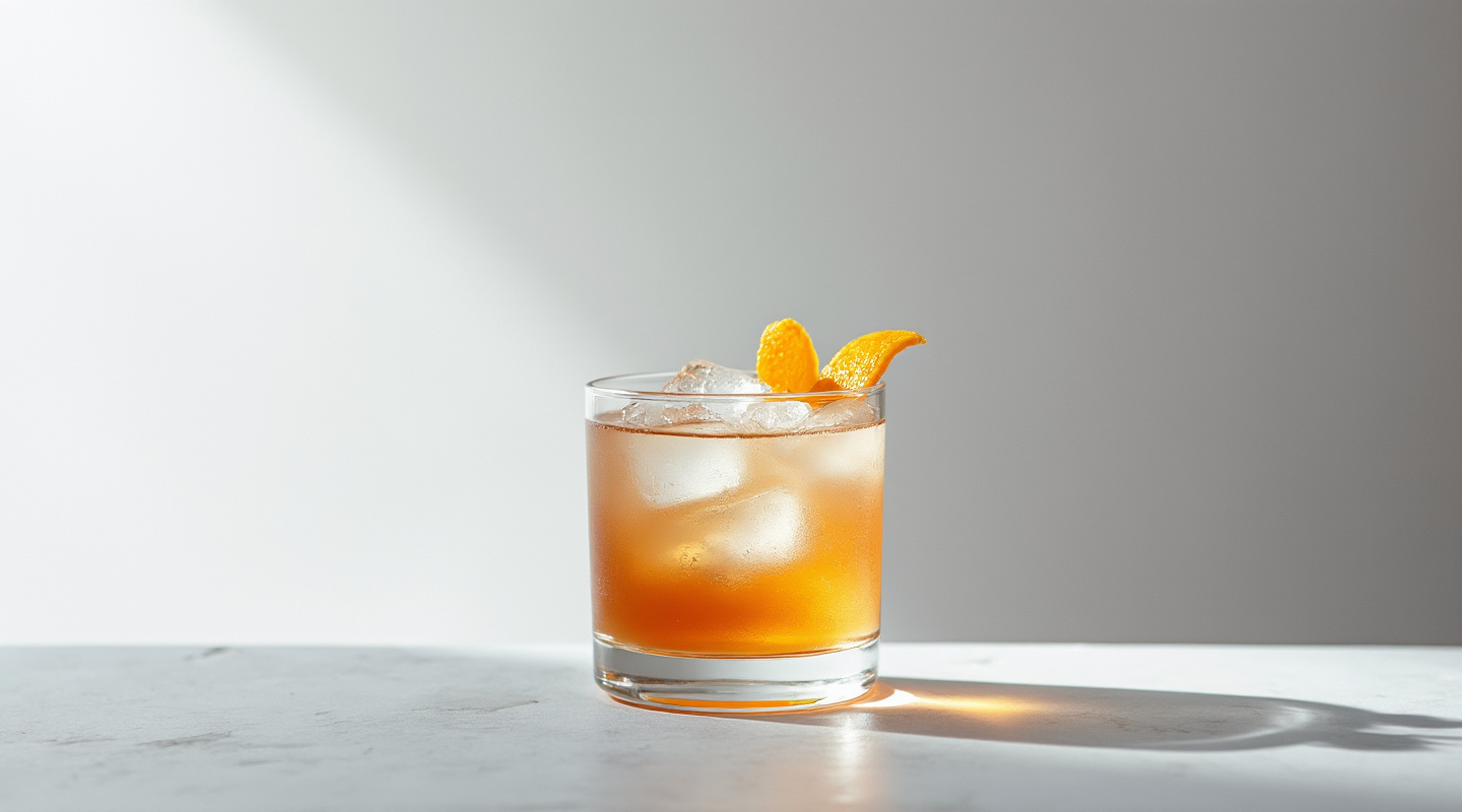 Opera cocktail served in a Nick & Nora glass