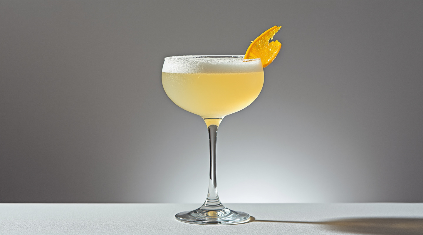 Quarter Deck cocktail with a twist of orange zest