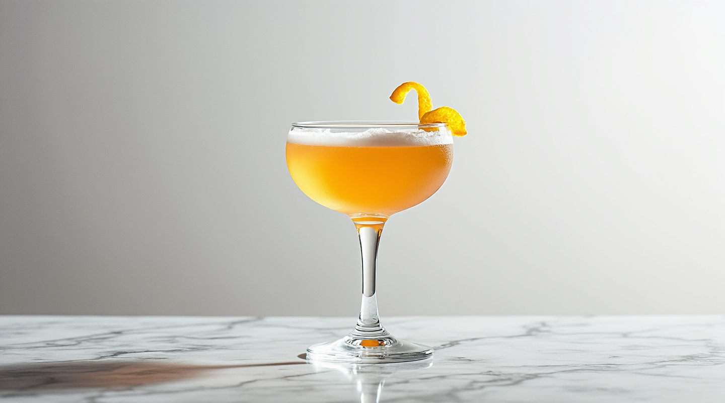 Resolute cocktail served in a chilled coupe glass