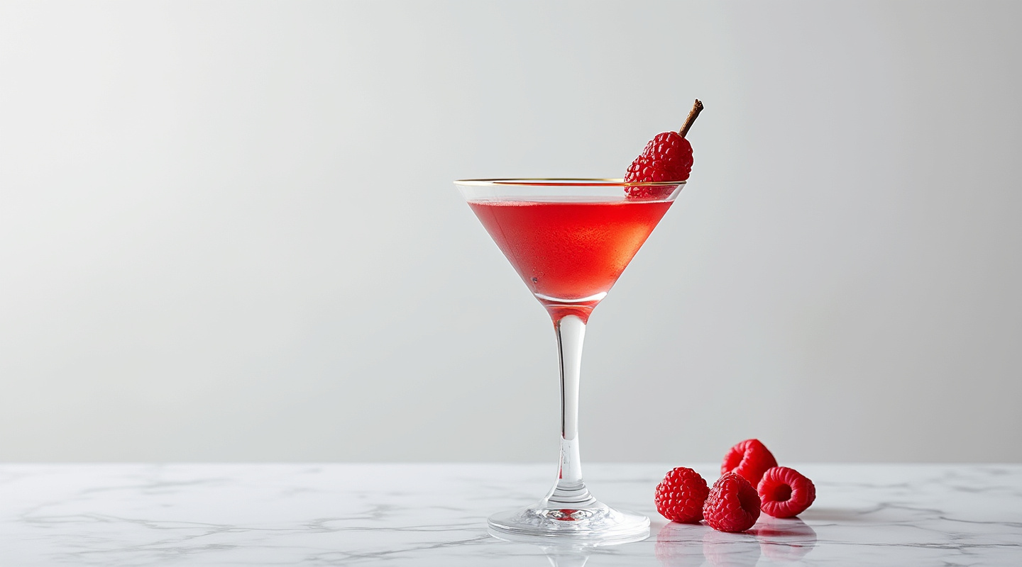 Vanilla & Raspberry Cocktail