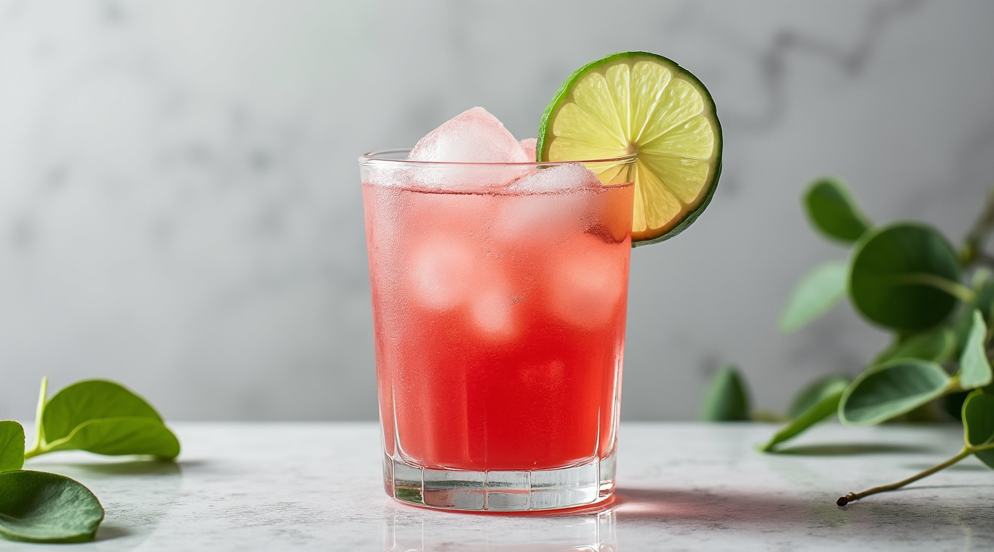 Watermelon Man Cocktail in a Collins Glass