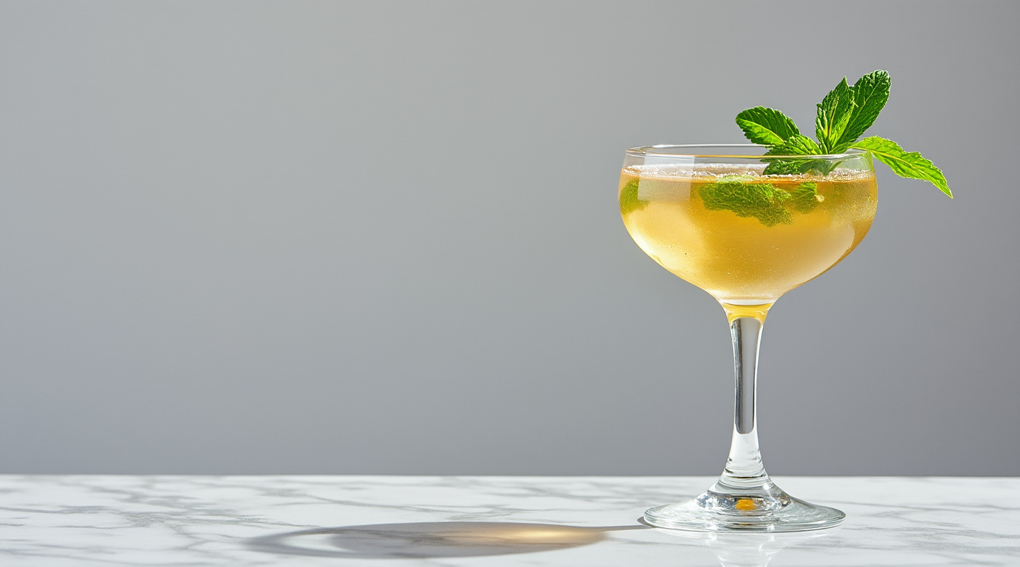 Cooperstown served in a coupe glass