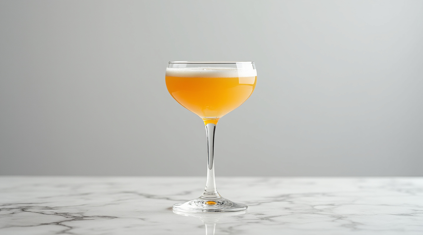 Flip Williams cocktail served in a chilled glass with a creamy appearance