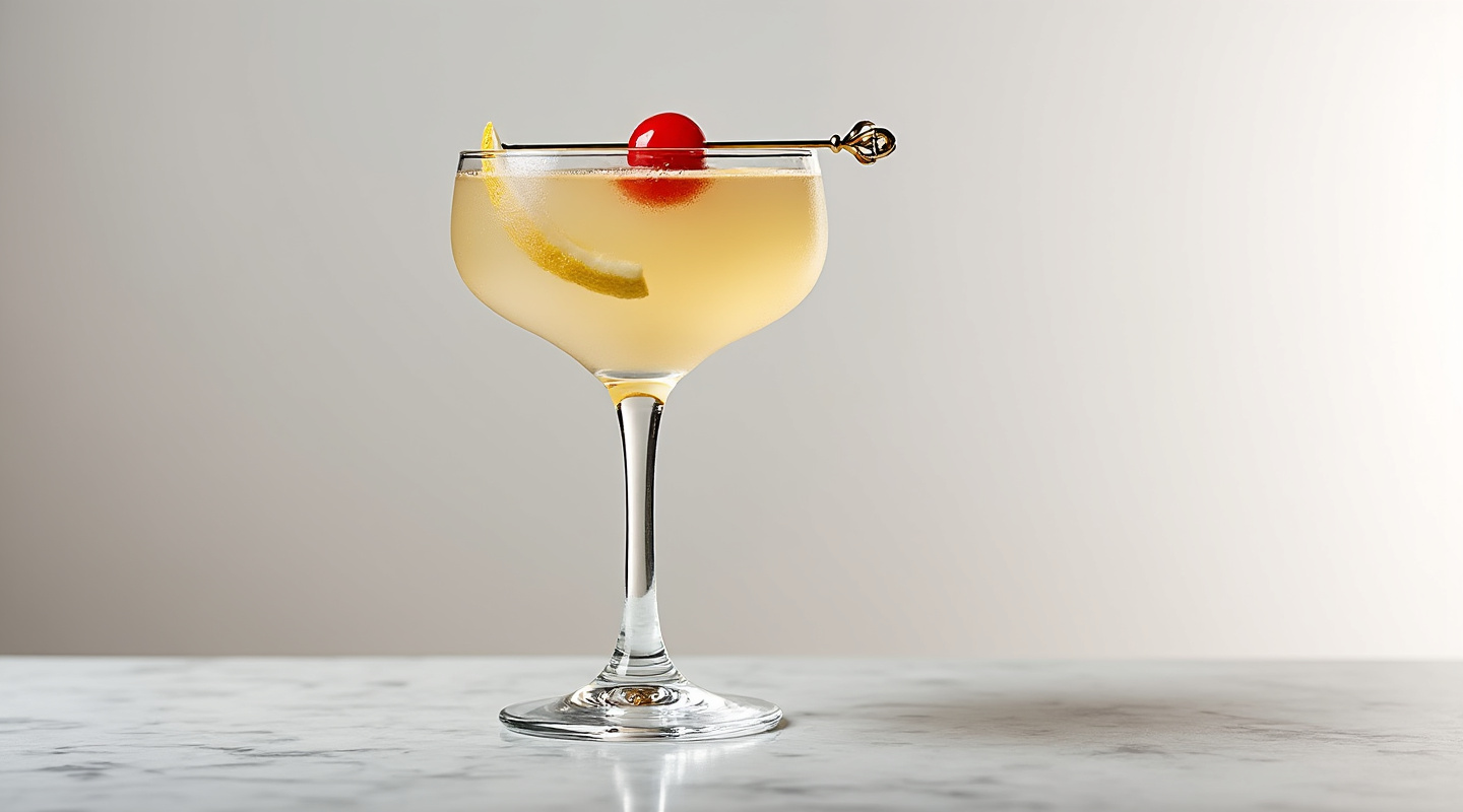 Italian Sour Cocktail in Old-Fashioned Glass