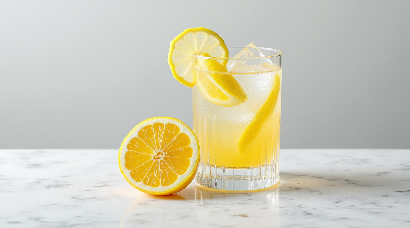 Lemon Caipirovska Cocktail