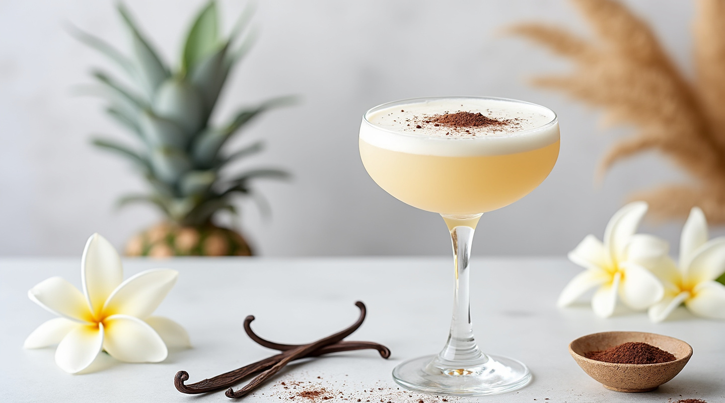 Creamy Vanilla Colada Cocktail Image