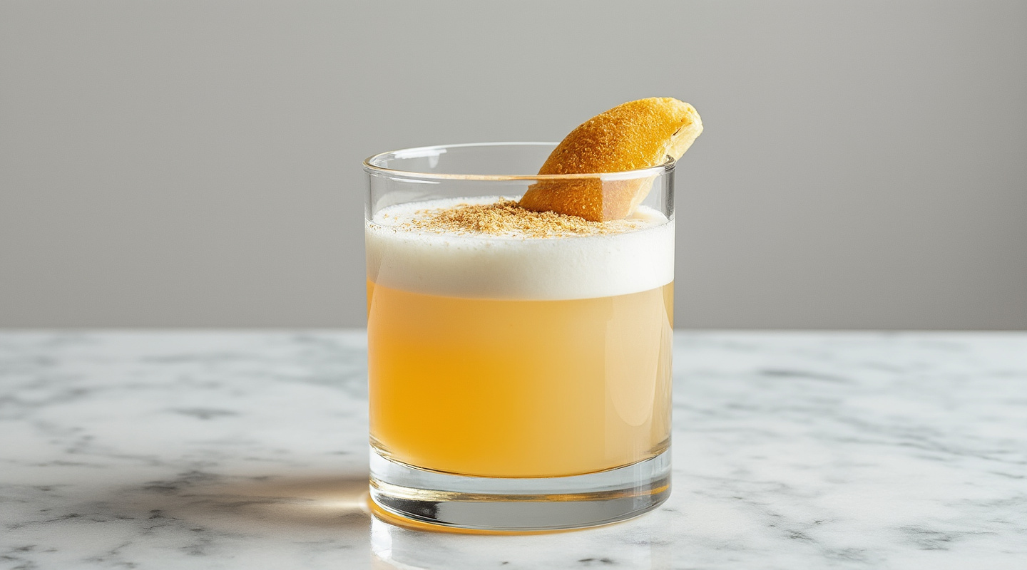 General Harrison's Nogg in a glass