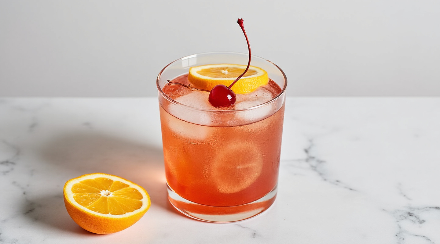Gringo's Blood & Sand cocktail in a Coupe glass