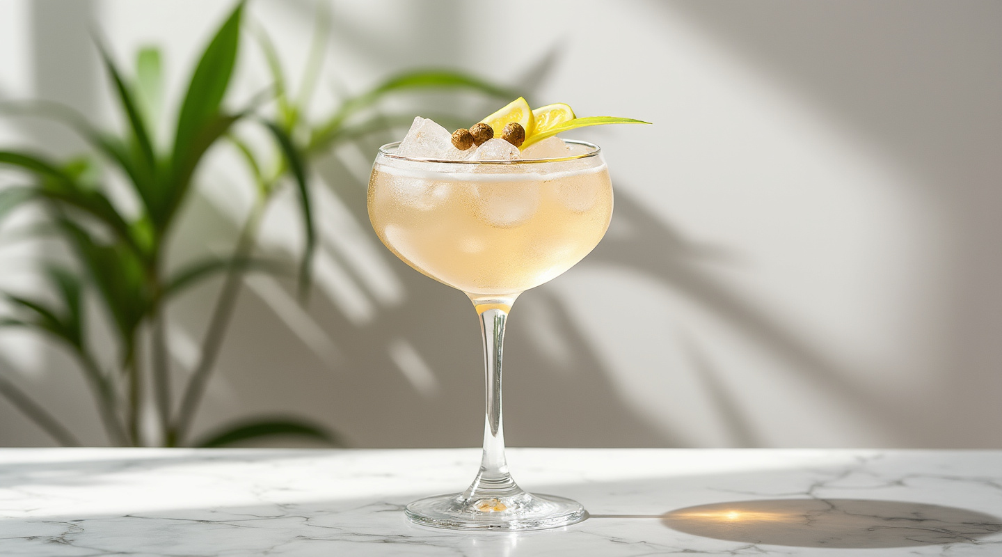 Gin Tonica in a Copa glass