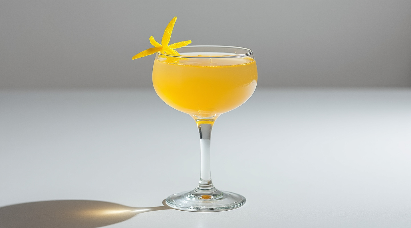 Sour Grapes cocktail in coupe glass