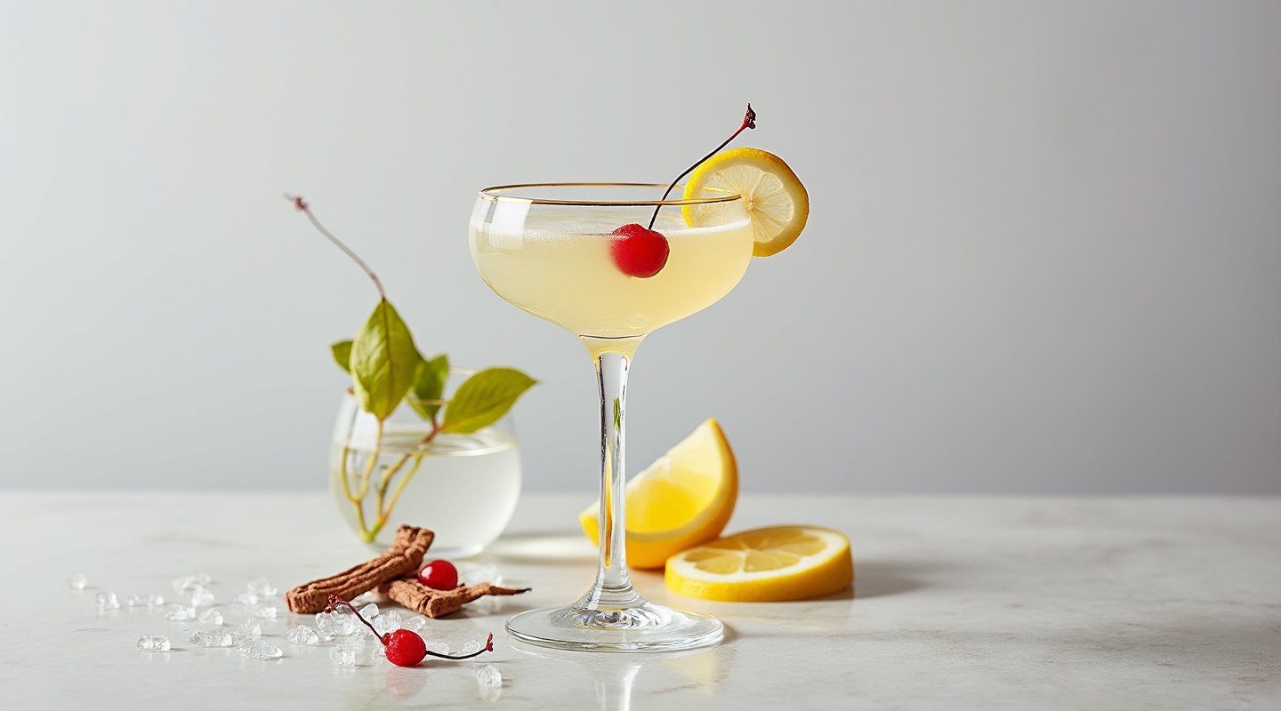 Lightness Cocktail in a Coupe glass