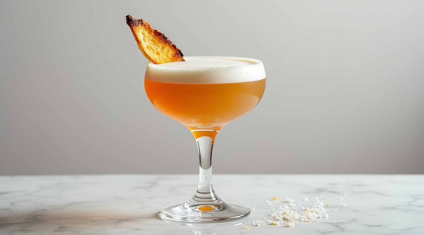 Funky Monkey cocktail served in a Coconut shell