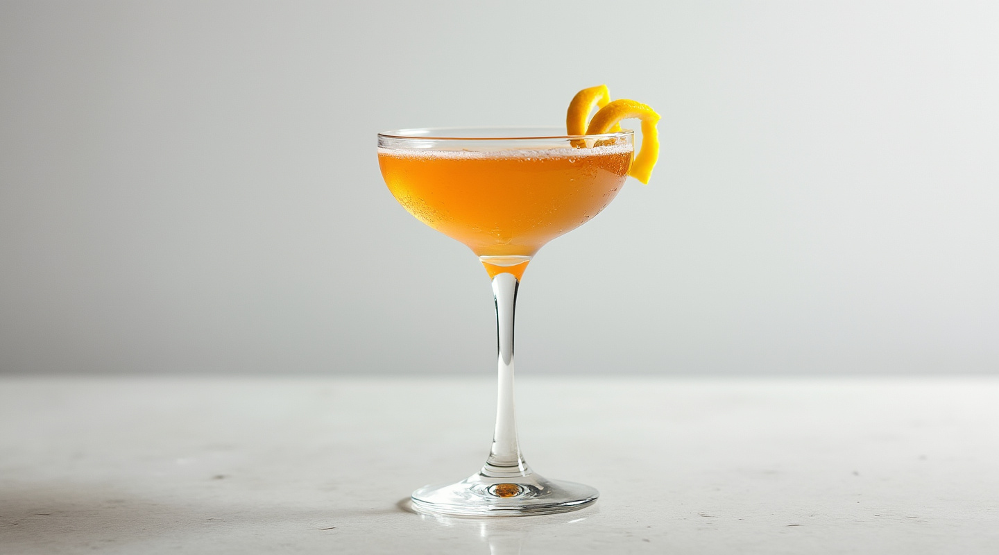Jean Harlow in Martini glass with citrus garnish