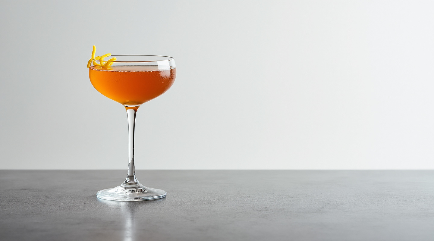 Salome cocktail in a Coupe glass