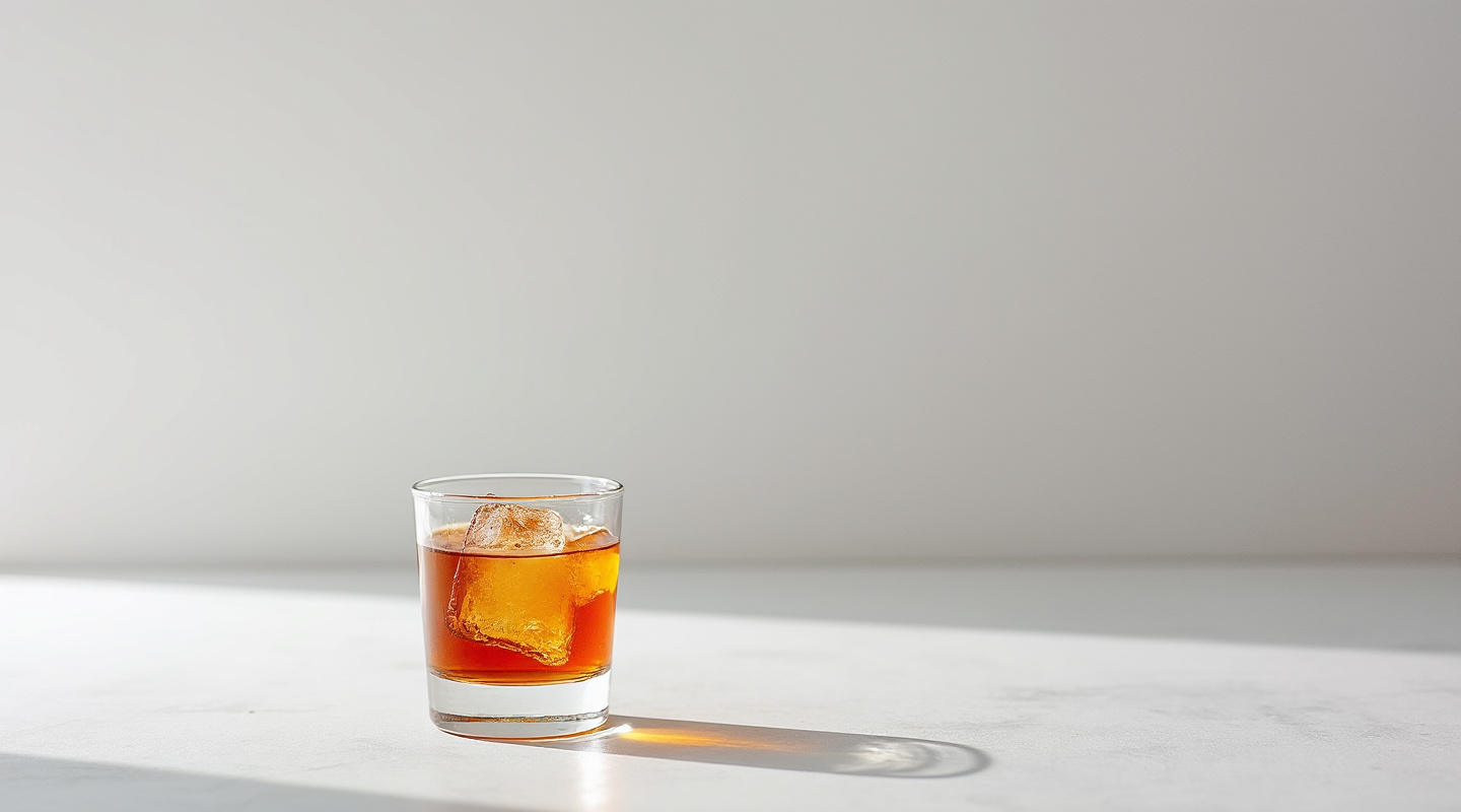 A shot glass filled with Cowboy's Cocktail