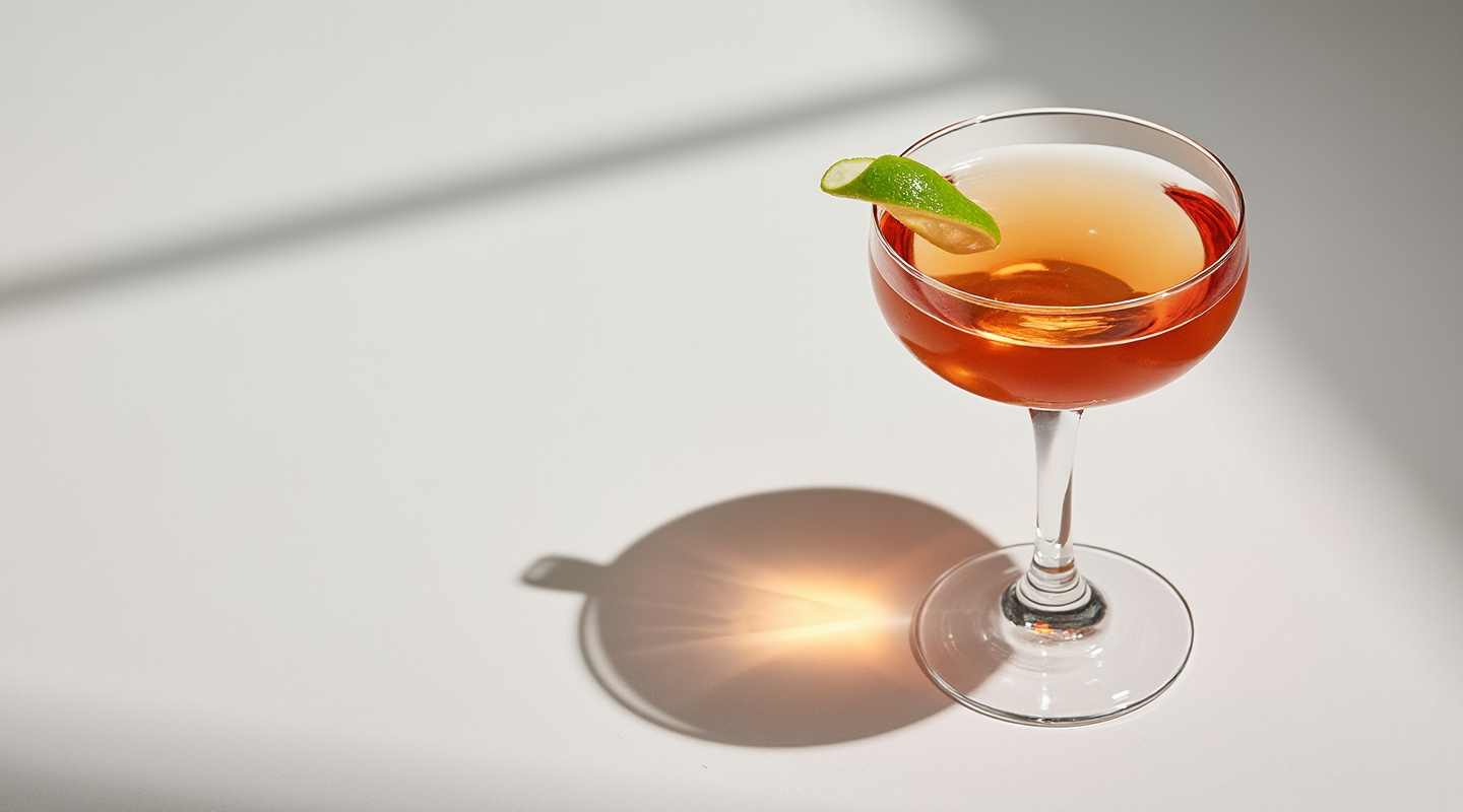 Unspoken Word cocktail in a Nick & Nora glass