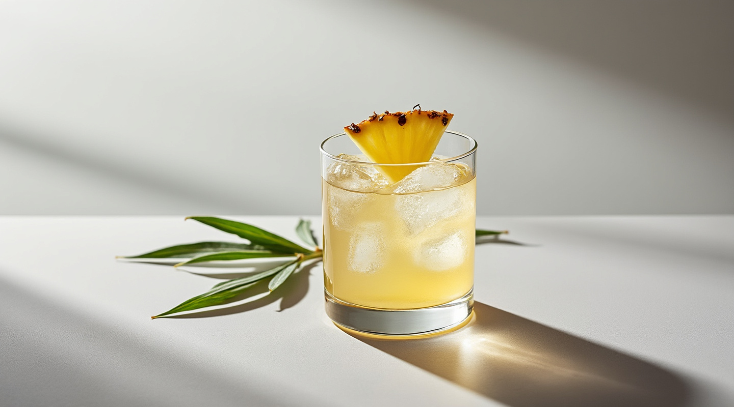 Gin Mezcal Sour Cocktail