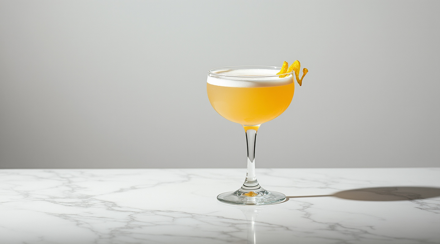 Charlie Lindbergh cocktail in a coupe glass