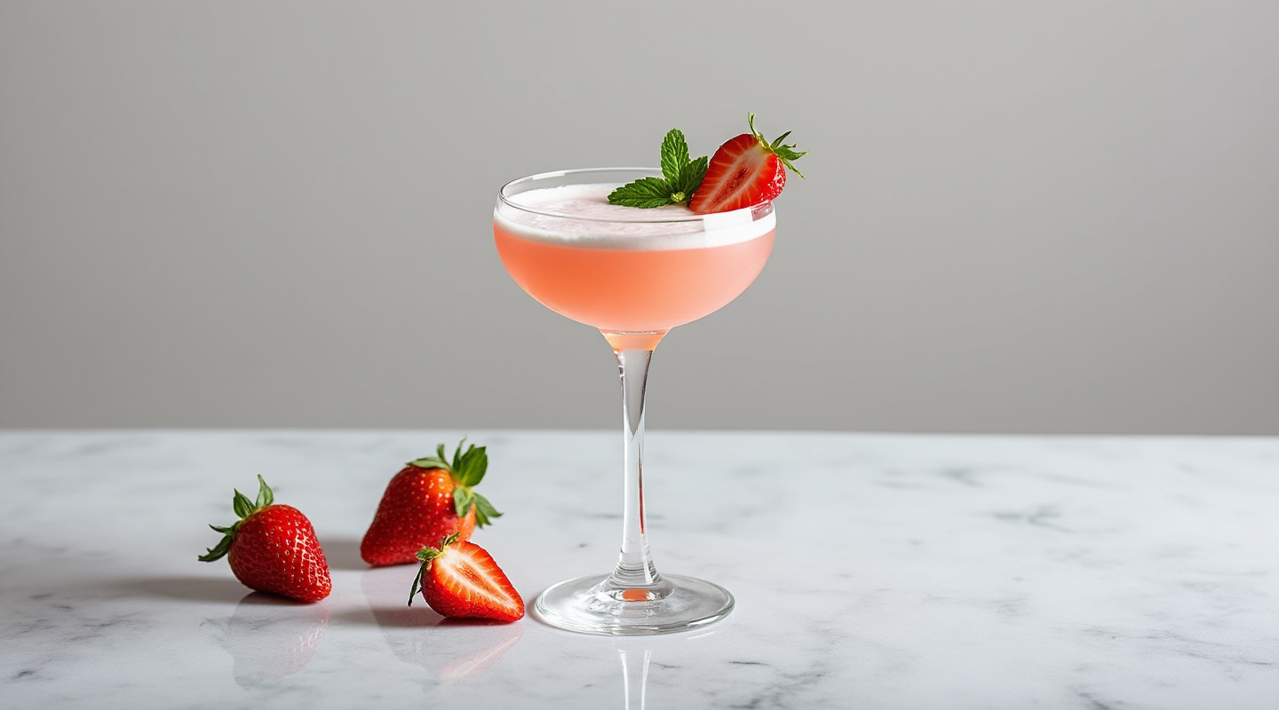 Strawberries & Cream cocktail