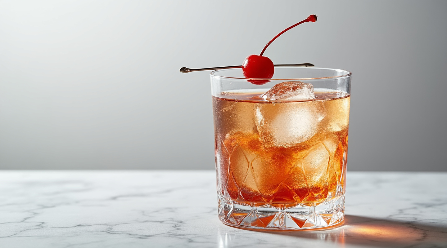Absinthe Negroni in a chilled glass
