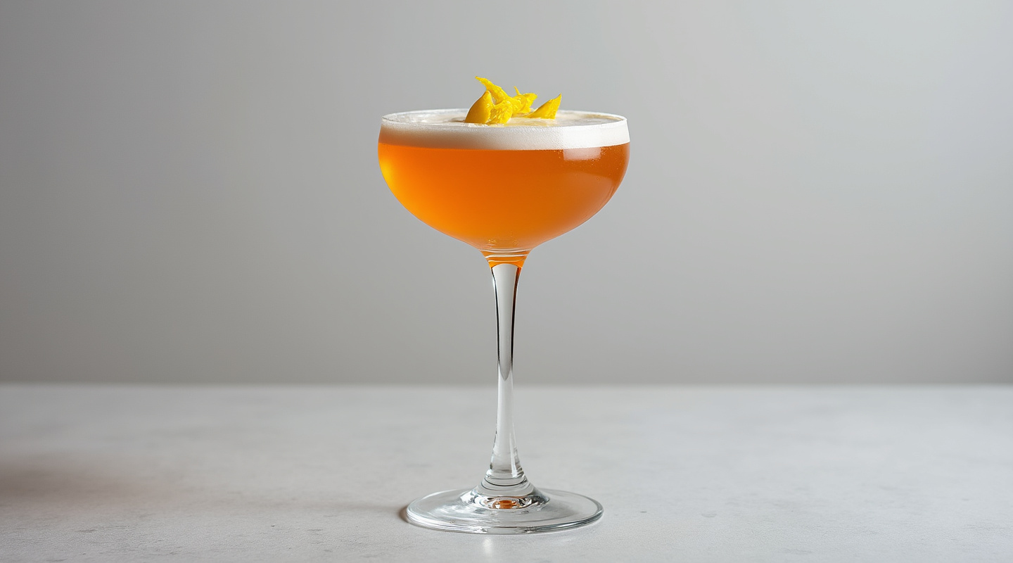 Lifetime Ban cocktail served in a coupe glass