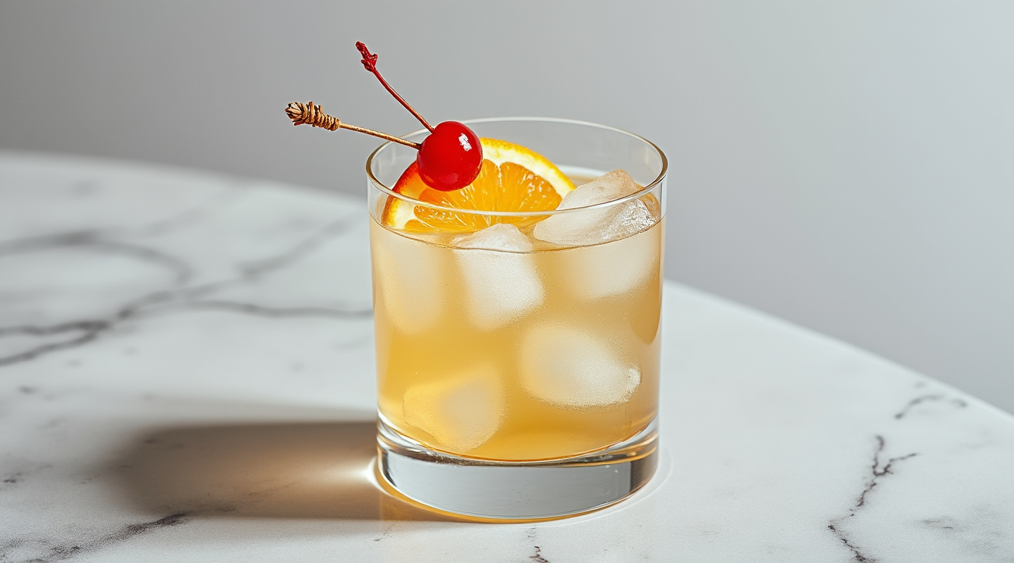 Rum Stone Sour Cocktail